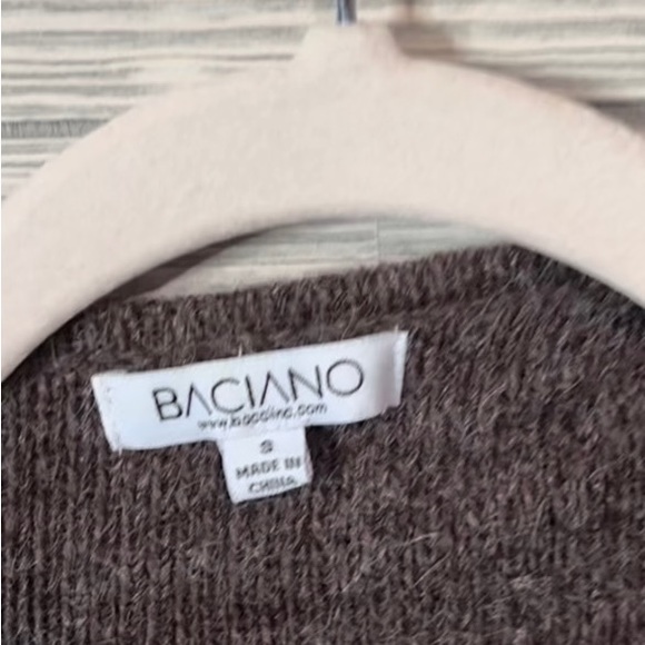 Baciano Brown Multicolor Long-Line Open Cardigan Size Small - Picture 7 of 7